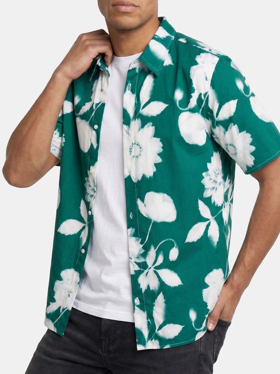 Button Up Shirt with Custom Print
