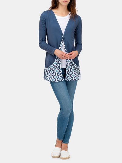 custom drop pocket cardigan