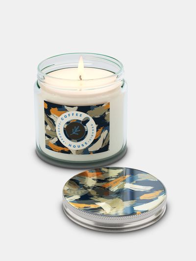 printed candle jars