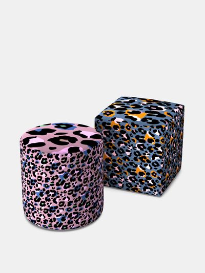 printed pouf
