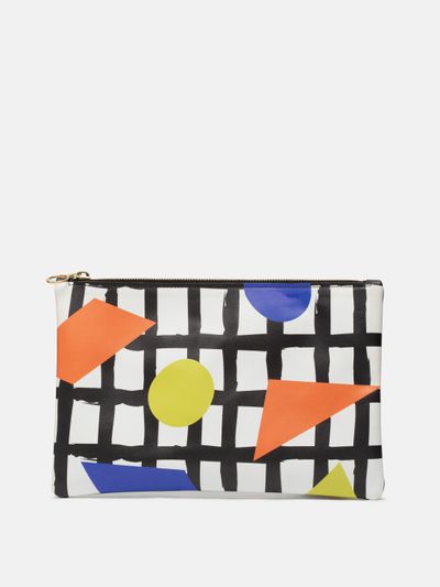 unlined custom leather clutch